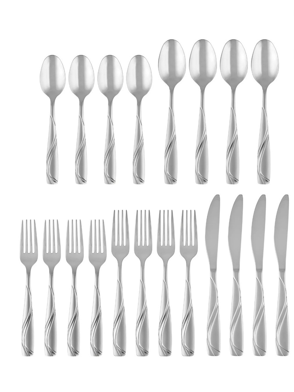 Cambridge Mercado Sand 20-Piece Stainless Steel Flatware Set (Service for 4)